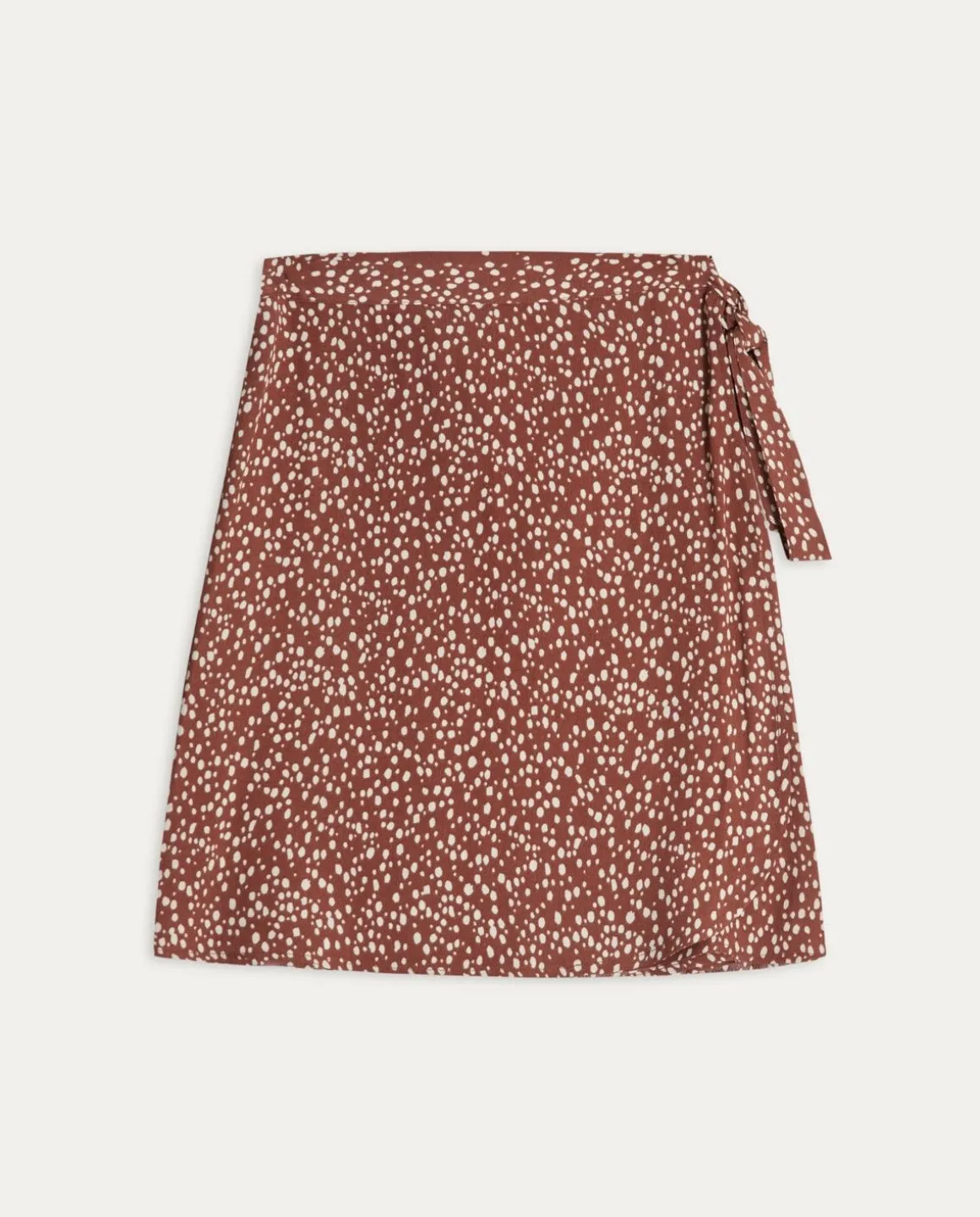 YERSE Skirts^Mini Pareo Skirt Dots Chocolate