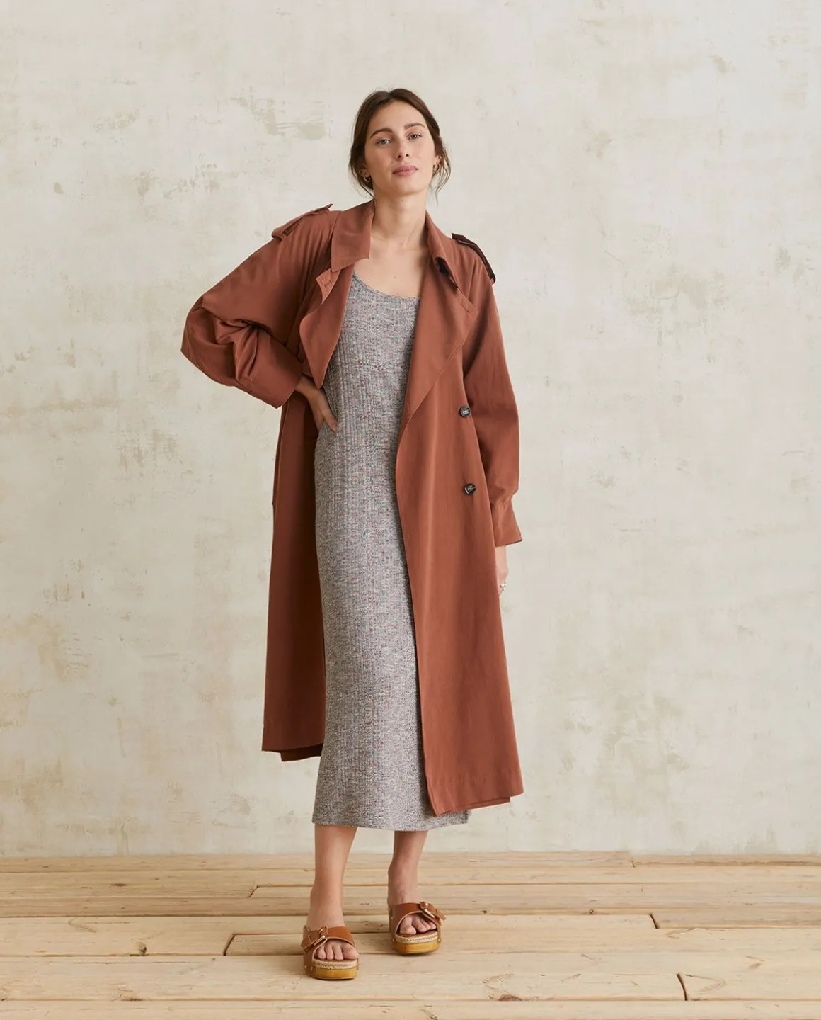 YERSE Dresses And Jumpsuits^Mottled Midi Dress Marbled