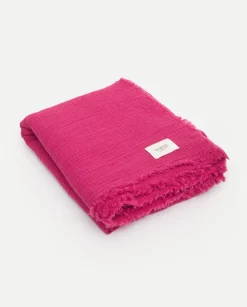 YERSE Beachwear^Muslin Towel Fuchsia