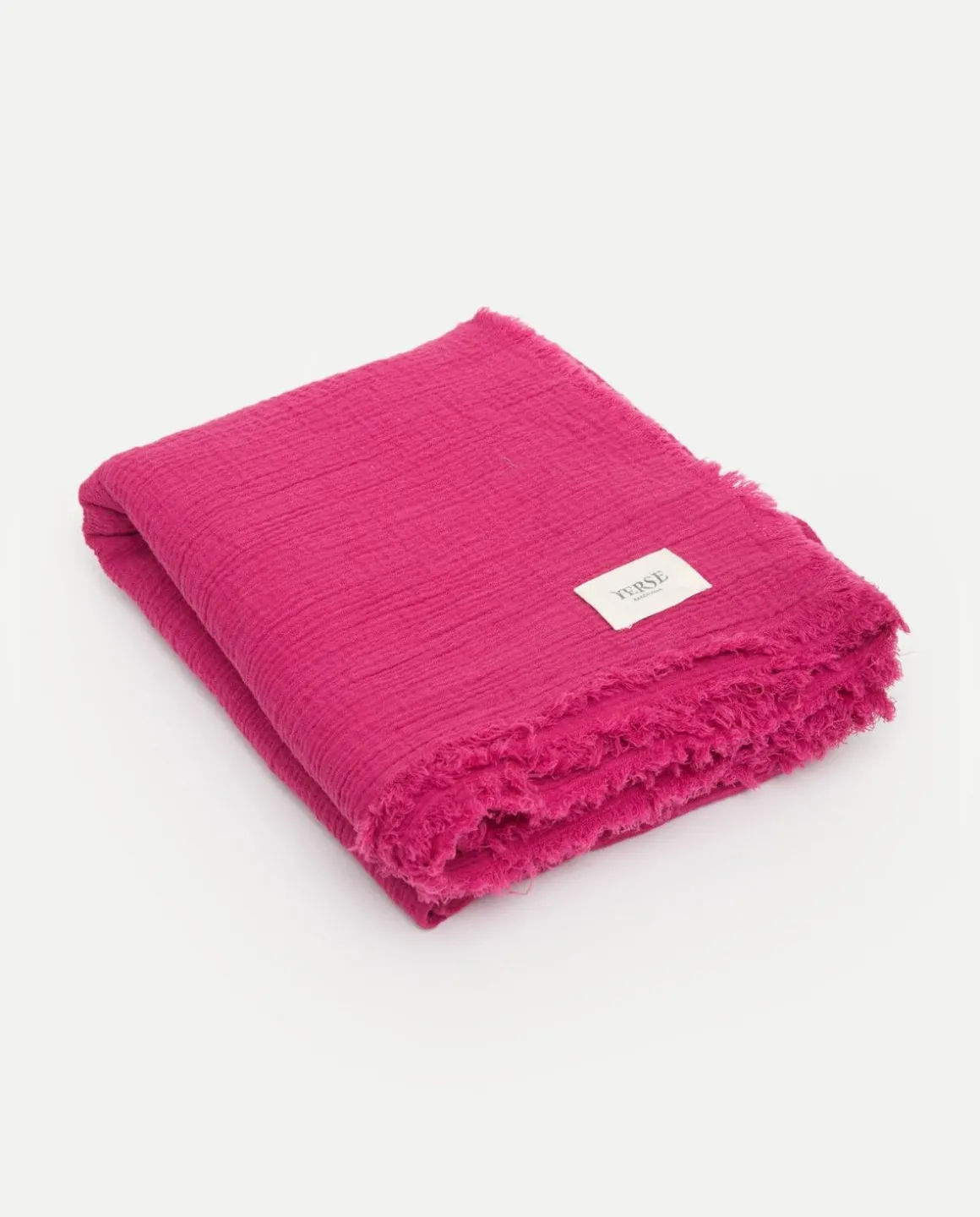 YERSE Beachwear^Muslin Towel Fuchsia
