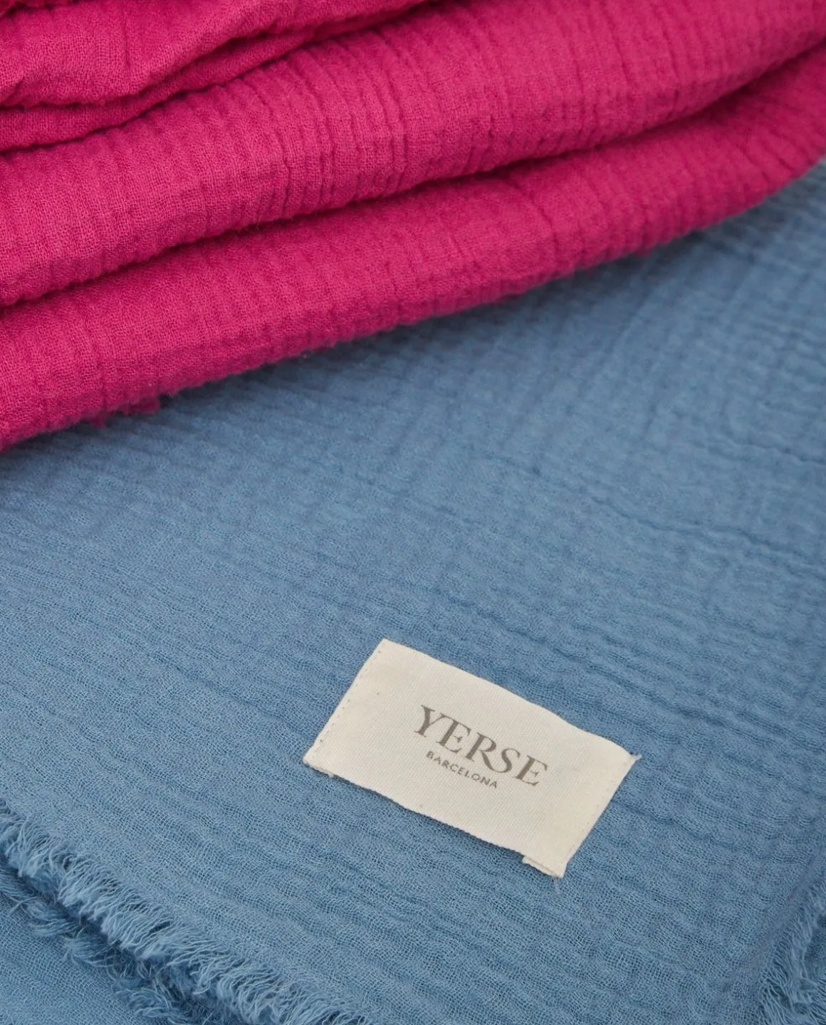 YERSE Beachwear^Muslin Towel Indigo