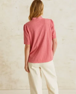 YERSE Shirts And Blouses^Organic-Cotton Blouse Pink