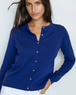 YERSE Sweaters & Cardigans^Organic-Cotton Cardigan Navy