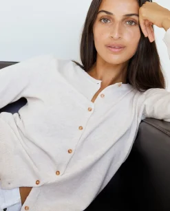 YERSE Sweaters & Cardigans^Organic-Cotton Cardigan Natural