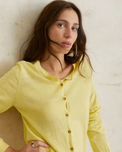 YERSE Sweaters & Cardigans^Organic-Cotton Cardigan Yellow