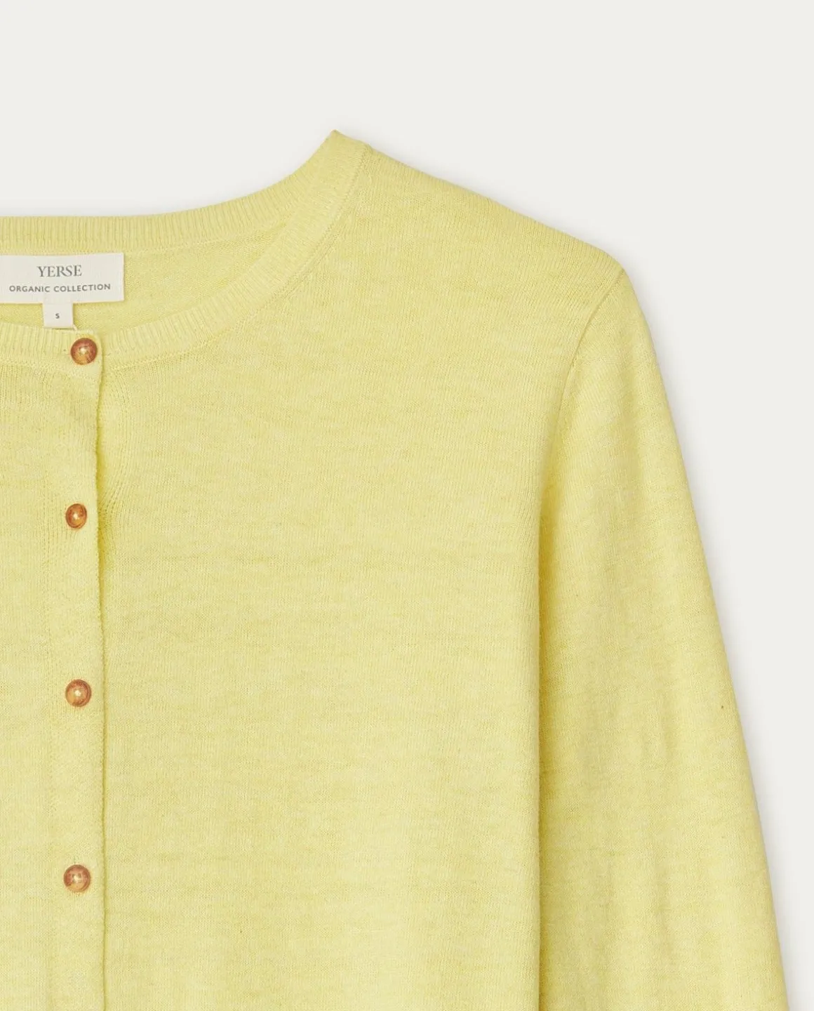 YERSE Sweaters & Cardigans^Organic-Cotton Cardigan Yellow