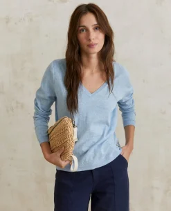 YERSE Sweaters & Cardigans^Organic-Cotton Sweater Blue