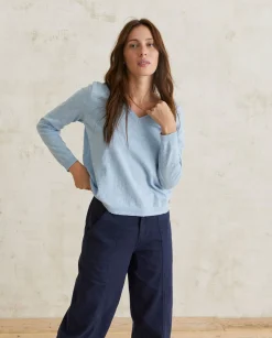 YERSE Sweaters & Cardigans^Organic-Cotton Sweater Blue