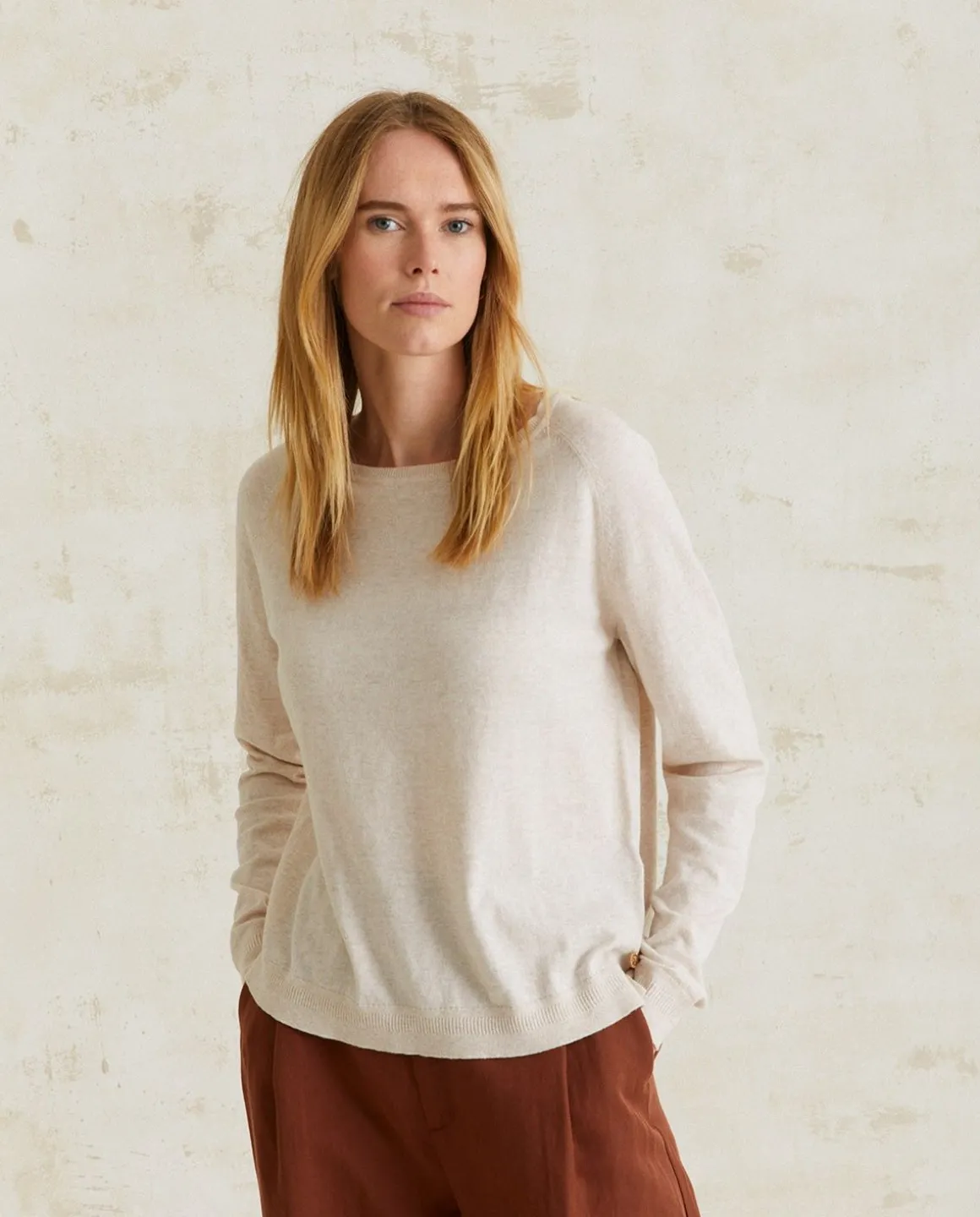 YERSE Sweaters & Cardigans^Organic-Cotton Sweater Natural