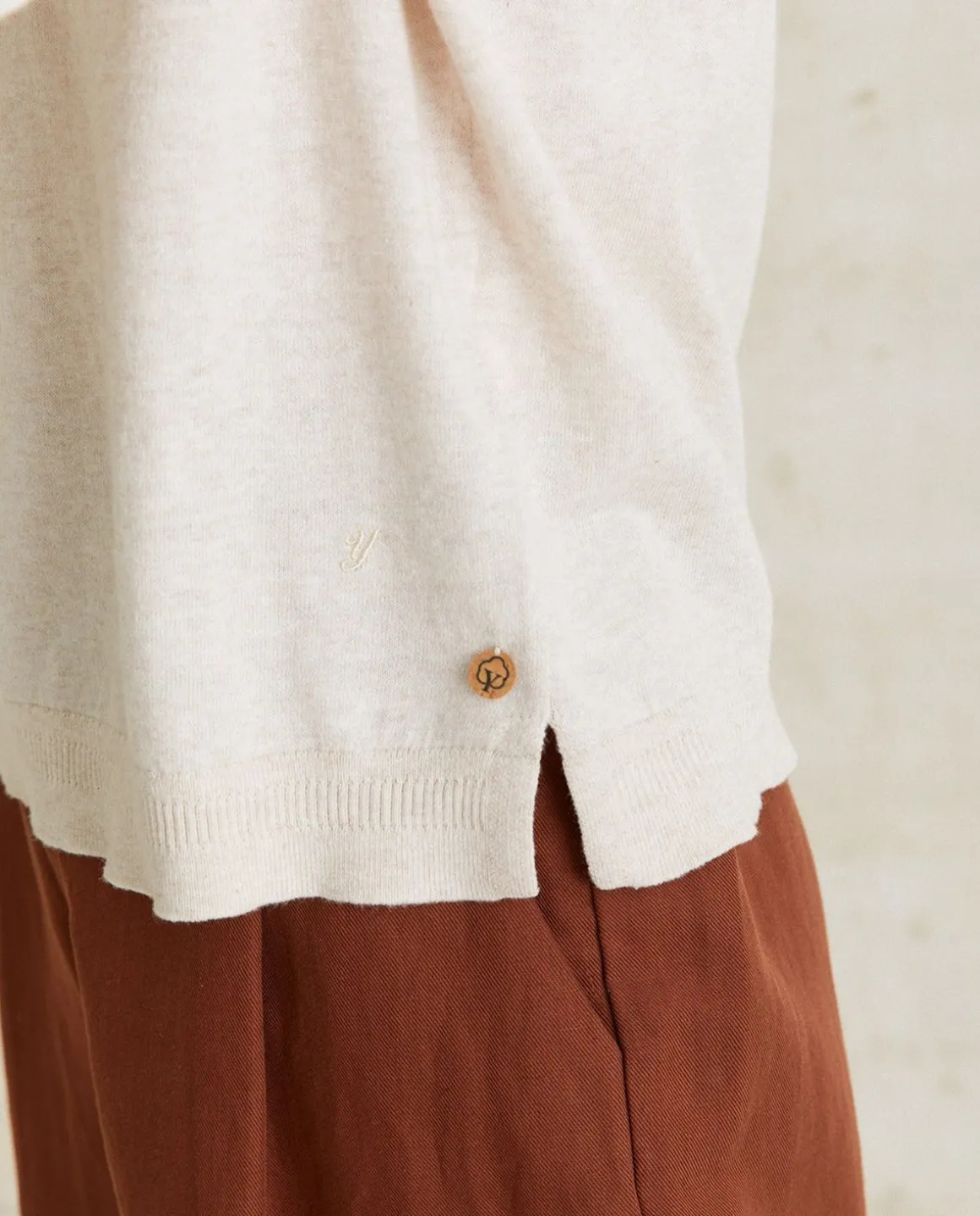 YERSE Sweaters & Cardigans^Organic-Cotton Sweater Natural
