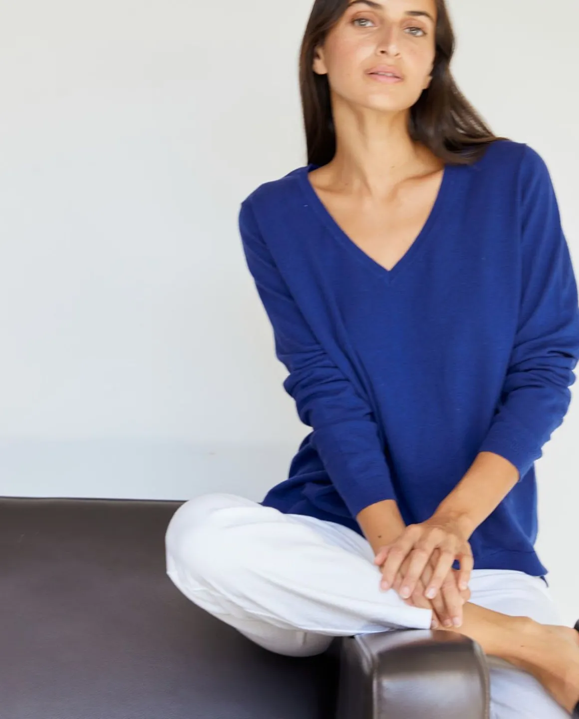 YERSE Sweaters & Cardigans^Organic-Cotton Sweater Navy