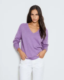 YERSE Sweaters & Cardigans^Organic-Cotton Sweater Purple