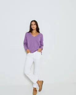 YERSE Sweaters & Cardigans^Organic-Cotton Sweater Purple