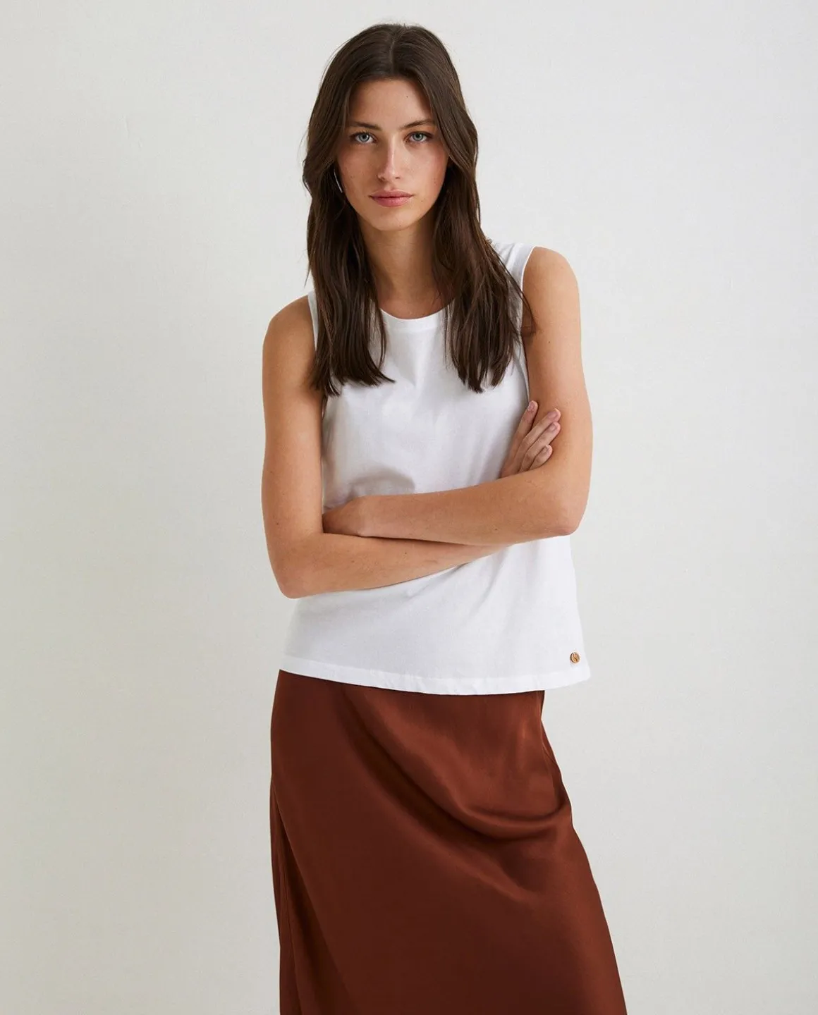 YERSE T- Shirts And Tops^Organic-Cotton Top White