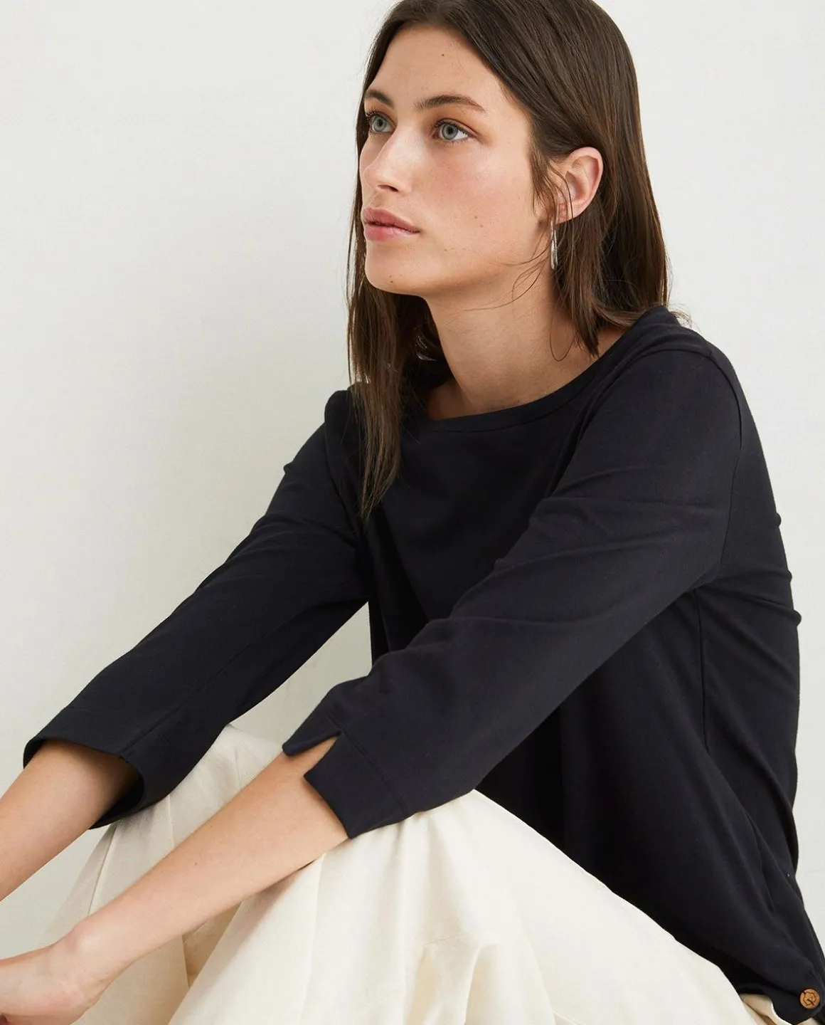 YERSE T- Shirts And Tops^Organic-Cotton T-Shirt Black
