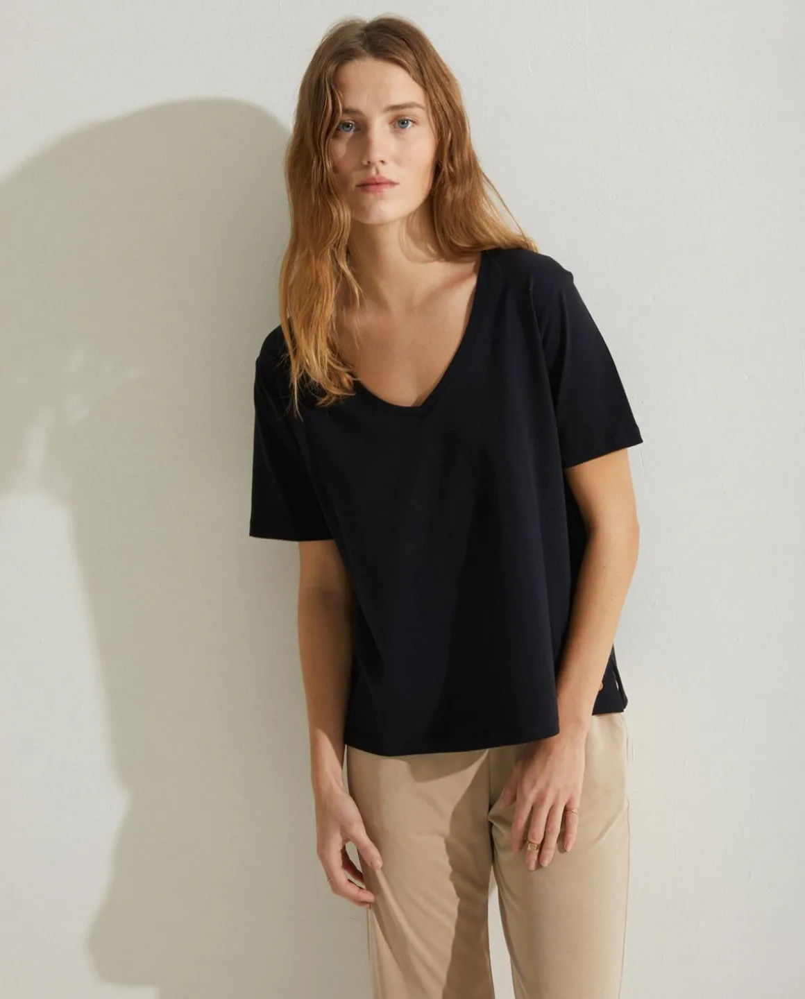 YERSE T- Shirts And Tops^Organic-Cotton T-Shirt Black
