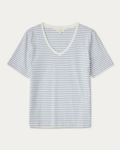 YERSE T- Shirts And Tops^Organic-Cotton T-Shirt Blue Stripes