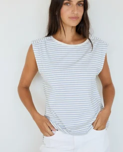 YERSE T- Shirts And Tops^Organic-Cotton T-Shirt Blue Stripes