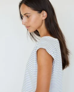 YERSE T- Shirts And Tops^Organic-Cotton T-Shirt Blue Stripes