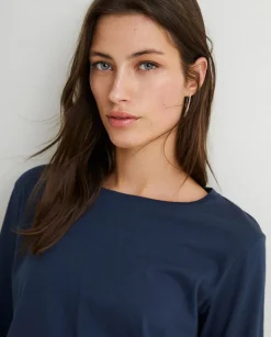 YERSE T- Shirts And Tops^Organic-Cotton T-Shirt Navy