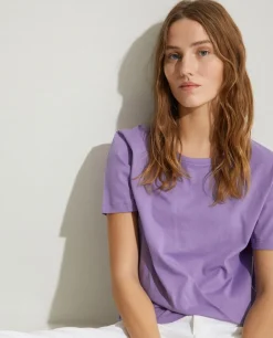 YERSE T- Shirts And Tops^Organic-Cotton T-Shirt Purple
