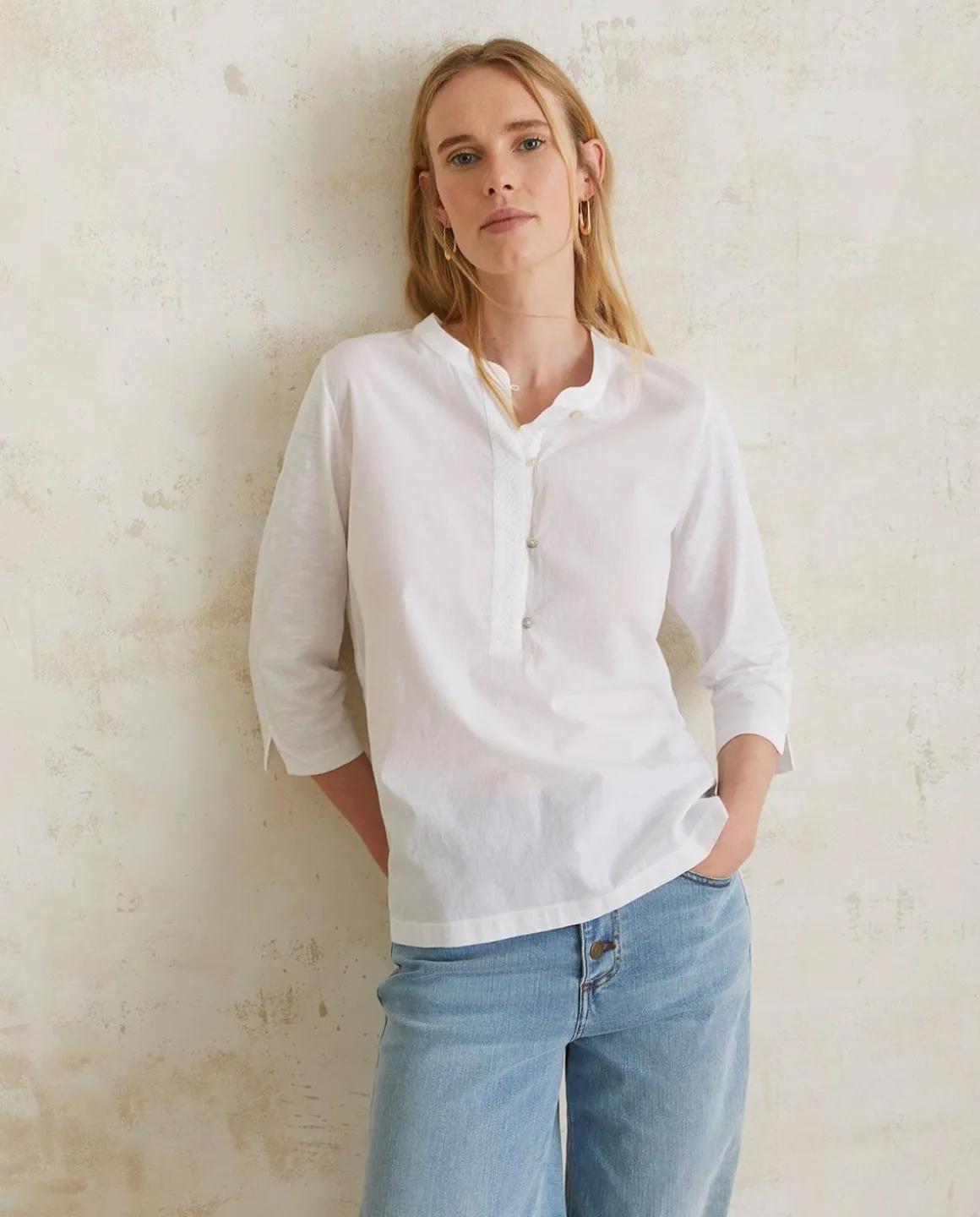 YERSE Shirts And Blouses^Organic-Cotton T-Shirt White