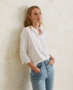 YERSE Shirts And Blouses^Organic-Cotton T-Shirt White