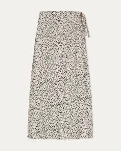 YERSE Skirts^Pareo Skirt Polka Dots Ecru