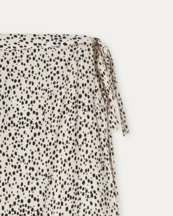 YERSE Skirts^Pareo Skirt Polka Dots Ecru