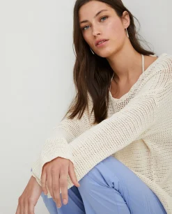 YERSE Sweaters & Cardigans^Pointelette Cotton Sweater Natural