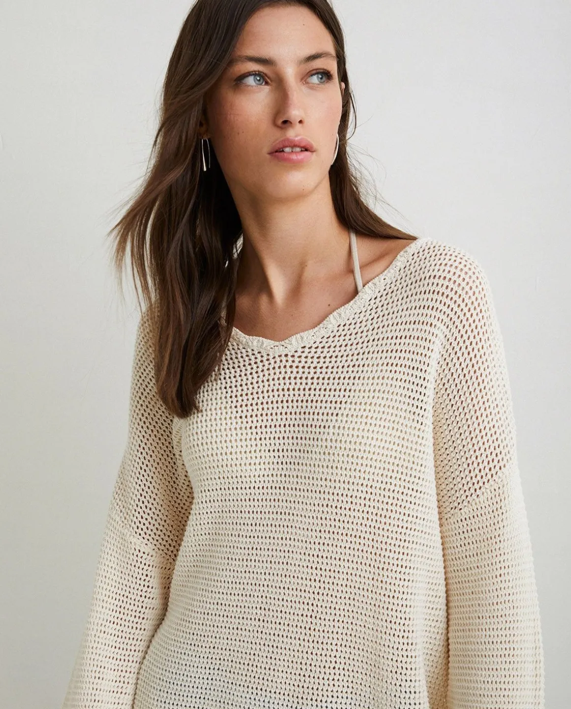YERSE Sweaters & Cardigans^Pointelette Cotton Sweater Natural
