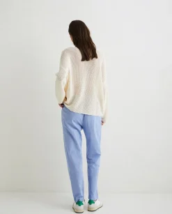 YERSE Sweaters & Cardigans^Pointelette Cotton Sweater Natural