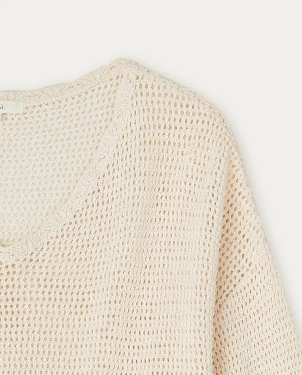 YERSE Sweaters & Cardigans^Pointelette Cotton Sweater Natural