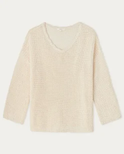 YERSE Sweaters & Cardigans^Pointelette Cotton Sweater Natural