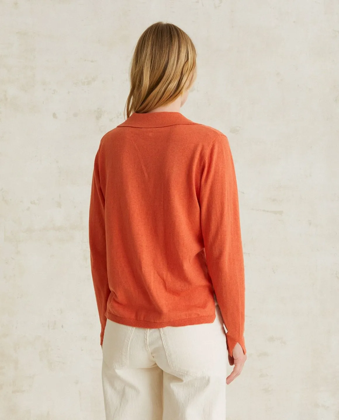 YERSE Sweaters & Cardigans^Polo Sweater Orange