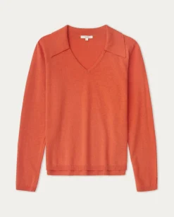 YERSE Sweaters & Cardigans^Polo Sweater Orange