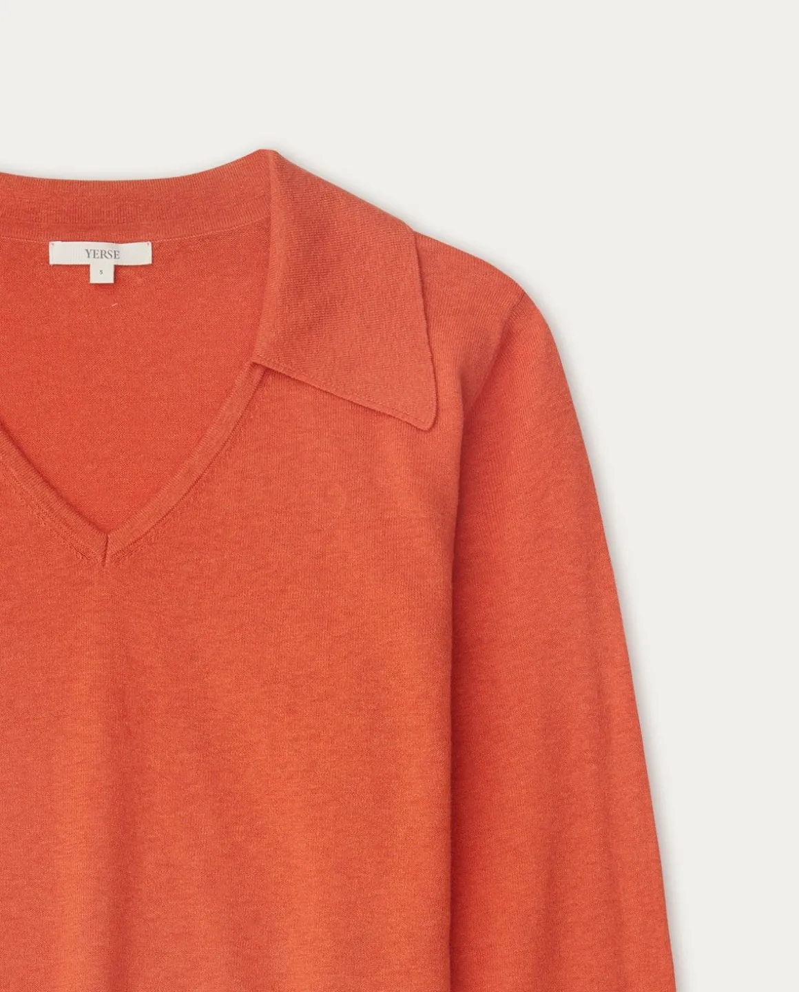 YERSE Sweaters & Cardigans^Polo Sweater Orange
