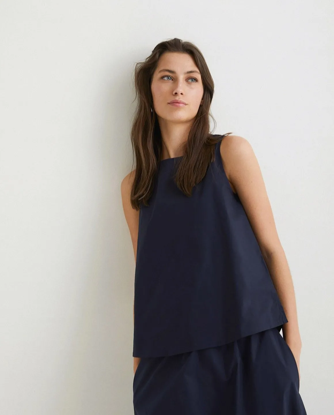 YERSE Shirts And Blouses^Popelin Top Navy