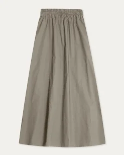 YERSE Skirts^Poplin Skirt Khaki