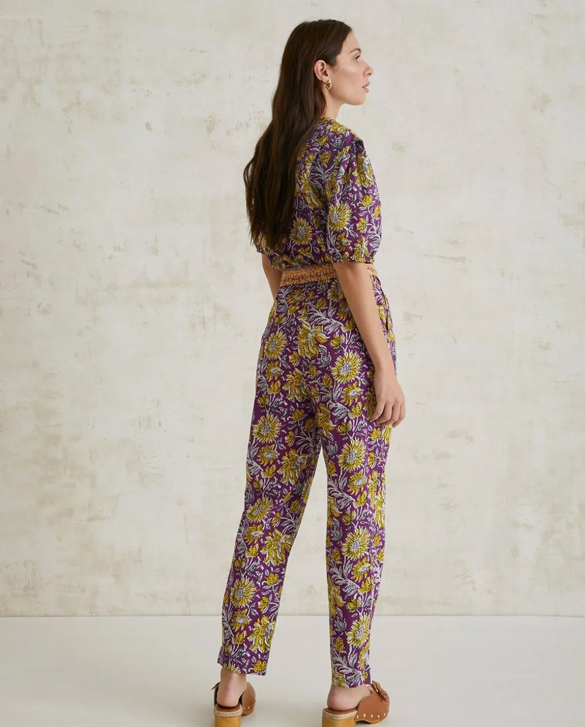 YERSE Dresses And Jumpsuits^Print Cotton Jumpsuit Purple