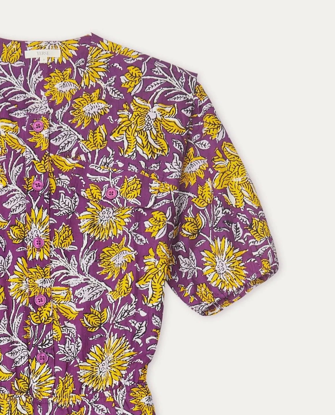 YERSE Dresses And Jumpsuits^Print Cotton Jumpsuit Purple