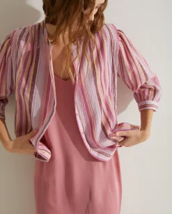 YERSE Shirts And Blouses^Print Cotton Shirt Malva