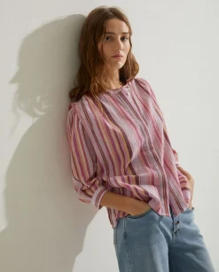 YERSE Shirts And Blouses^Print Cotton Shirt Malva