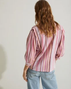 YERSE Shirts And Blouses^Print Cotton Shirt Malva