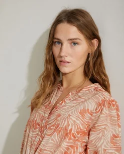 YERSE Dresses And Jumpsuits^Print Organic-Cotton Dress Orange
