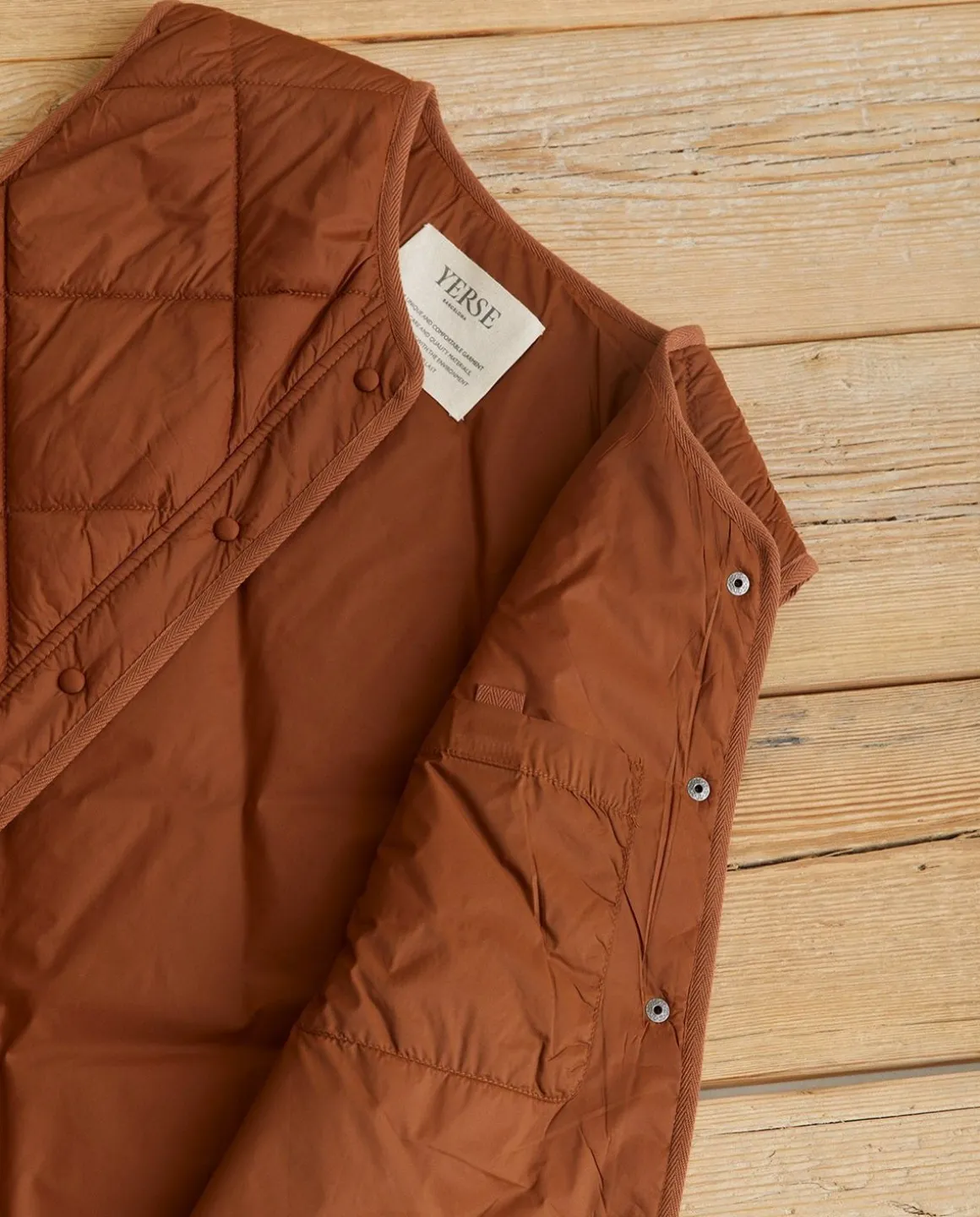 YERSE Jackets And Blazers^Quilted Water-Repellent Vest Chocolate