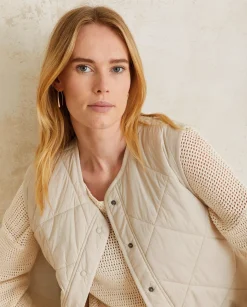 YERSE Jackets And Blazers^Quilted Water-Repellent Vest Natural