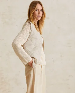 YERSE Jackets And Blazers^Quilted Water-Repellent Vest Natural