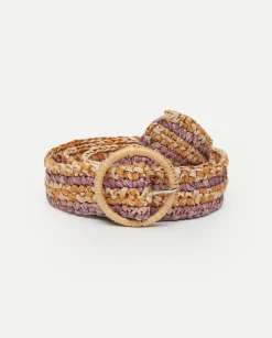 YERSE Belts^Raffia Belt Purple