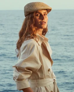 YERSE Hats^Raffia Beret Natural